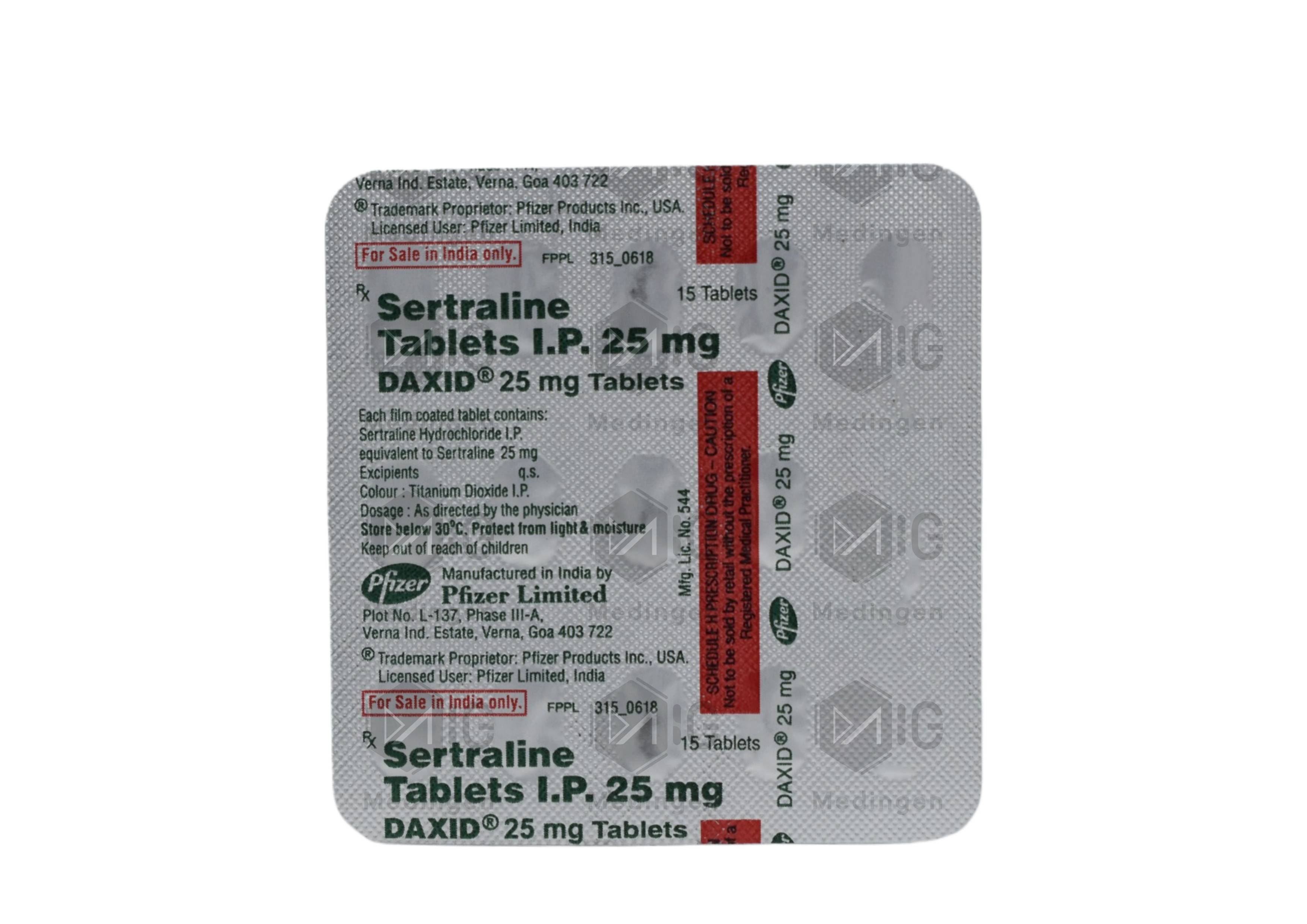 DAXID 25MG